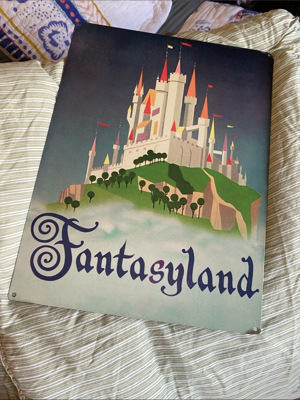 DISNEYLAND FANTASYLAND METAL WALL ART